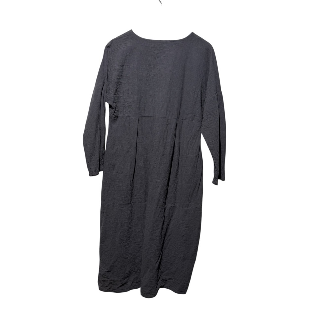 Zanzea 100% Cotton Asymmetrical cocoon sack dress  Hemline Midi Dress size large - Picture 2 of 6